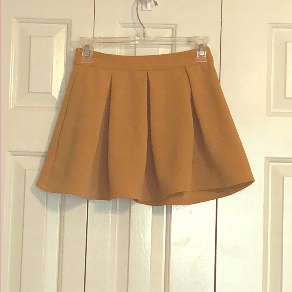 Gold skater skirt